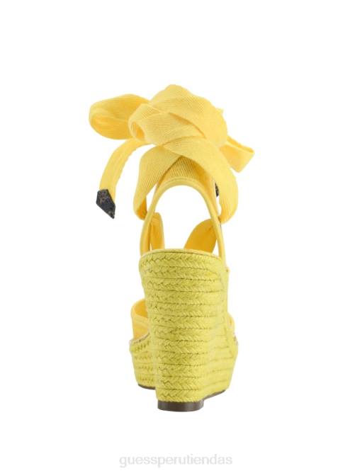 GUESS cuñas alpargatas con lazo halona mujer 0P8X3449 amarillo calzado