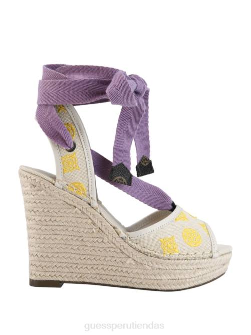 GUESS cuñas alpargatas con lazo halona mujer 0P8X3490 luz natural calzado
