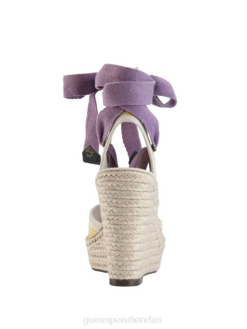 GUESS cuñas alpargatas con lazo halona mujer 0P8X3490 luz natural calzado