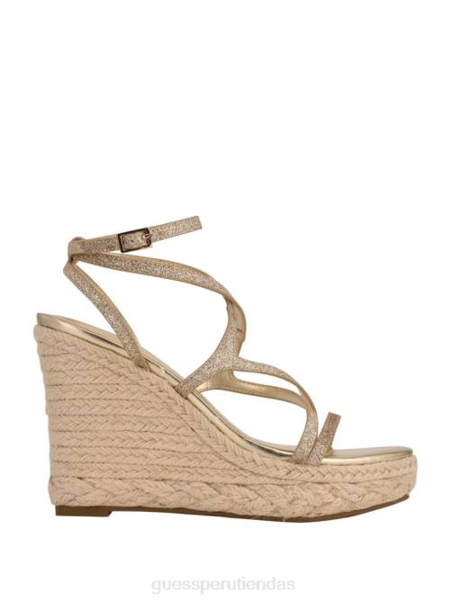 GUESS cuñas alpargatas con tiras hirani mujer 0P8X3499 oro-1 oro calzado
