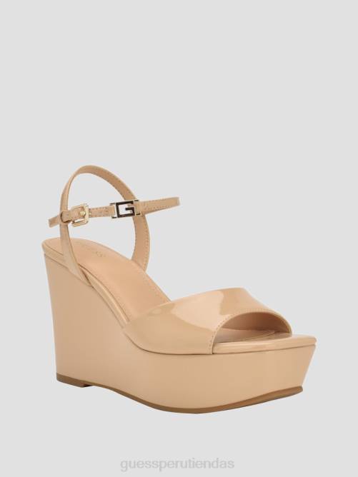 GUESS cuñas de charol zione mujer 0P8X3427 luz natural 110 calzado