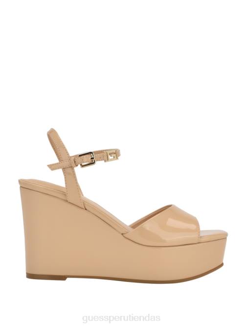 GUESS cuñas de charol zione mujer 0P8X3427 luz natural 110 calzado