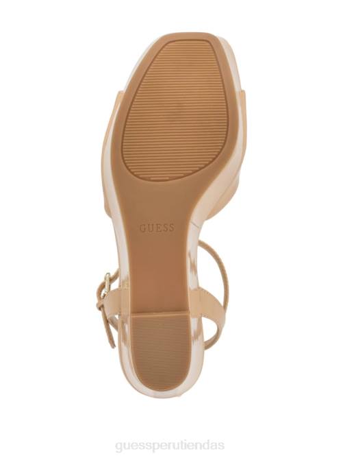GUESS cuñas de charol zione mujer 0P8X3427 luz natural 110 calzado