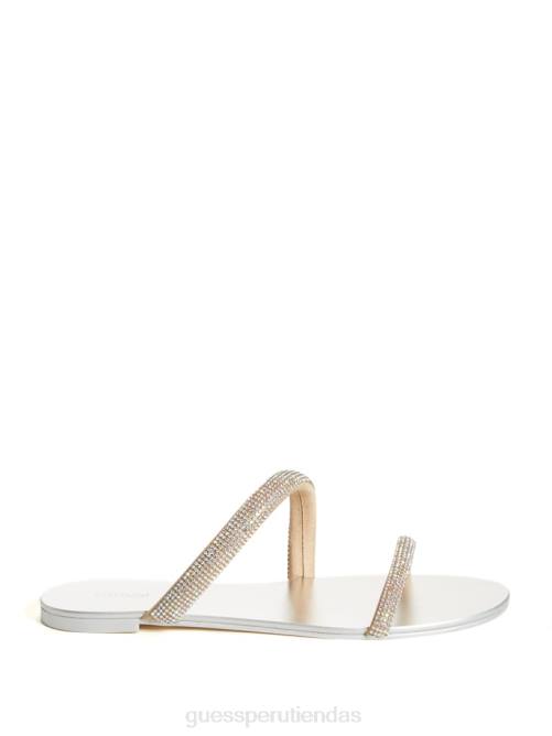 GUESS diapositivas metálicas nerica mujer 0P8X3501 luz natural calzado