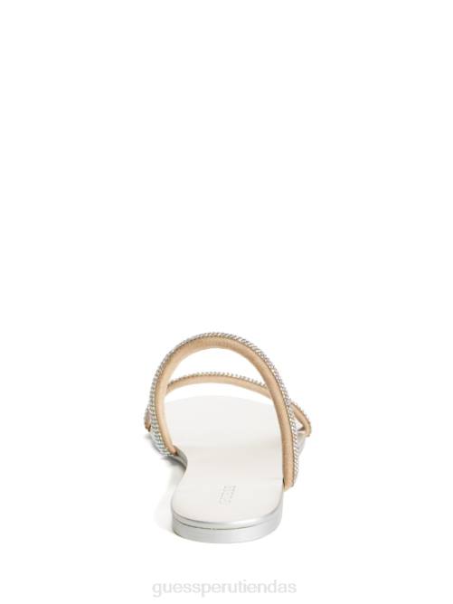GUESS diapositivas metálicas nerica mujer 0P8X3501 luz natural calzado