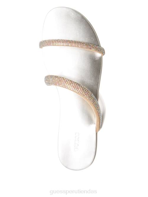 GUESS diapositivas metálicas nerica mujer 0P8X3501 luz natural calzado