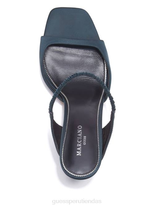 GUESS sandalia brielle de satén mujer 0P8X3439 verde calzado