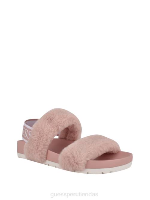 GUESS sandalia fabin de piel sintética mujer 0P8X3503 rosa calzado