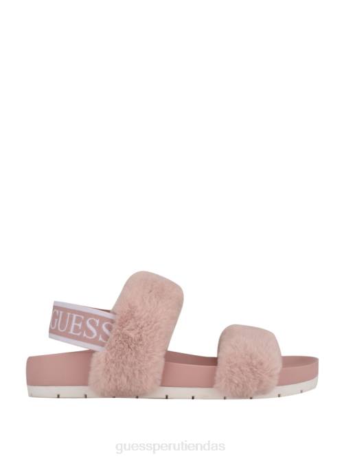 GUESS sandalia fabin de piel sintética mujer 0P8X3503 rosa calzado