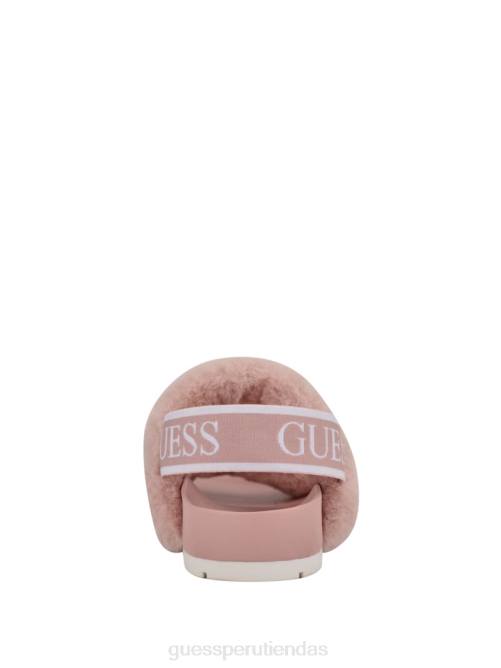 GUESS sandalia fabin de piel sintética mujer 0P8X3503 rosa calzado