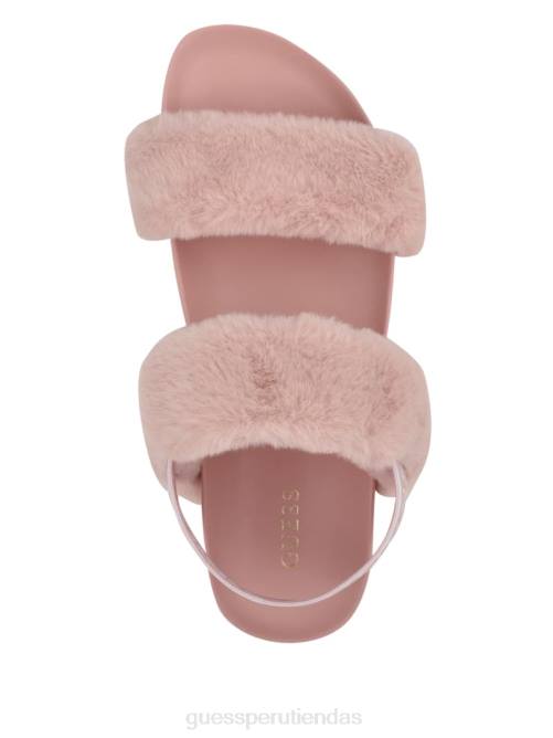 GUESS sandalia fabin de piel sintética mujer 0P8X3503 rosa calzado