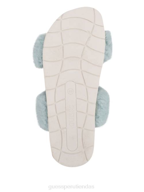 GUESS sandalia fabin de piel sintética mujer 0P8X3505 azul calzado