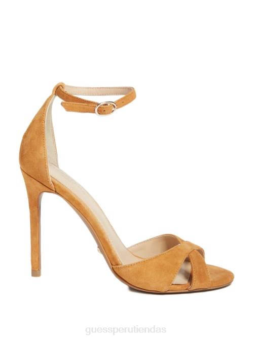 GUESS sandalia stiletto abiele de piel mujer 0P8X3451 mbrn-1 calzado