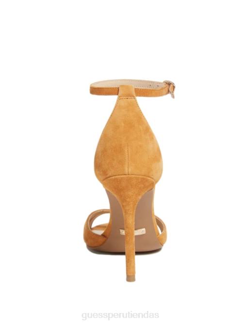 GUESS sandalia stiletto abiele de piel mujer 0P8X3451 mbrn-1 calzado