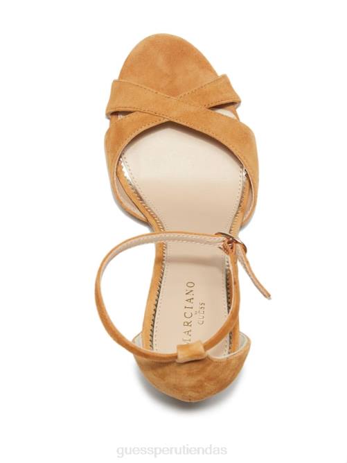GUESS sandalia stiletto abiele de piel mujer 0P8X3451 mbrn-1 calzado