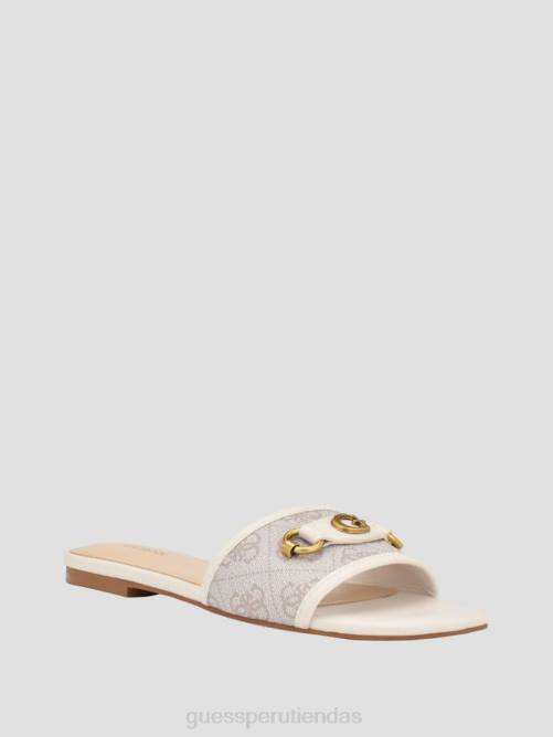 GUESS sandalias Hammi con logo mujer 0P8X3455 marfil 150 calzado