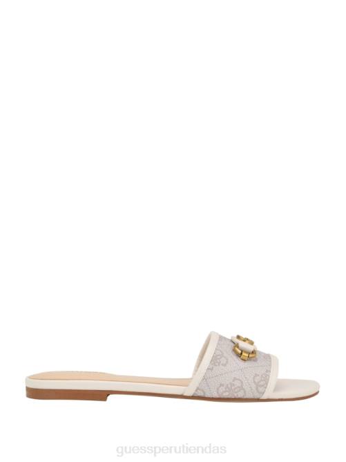 GUESS sandalias Hammi con logo mujer 0P8X3455 marfil 150 calzado