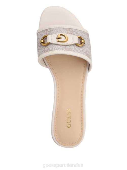 GUESS sandalias Hammi con logo mujer 0P8X3455 marfil 150 calzado