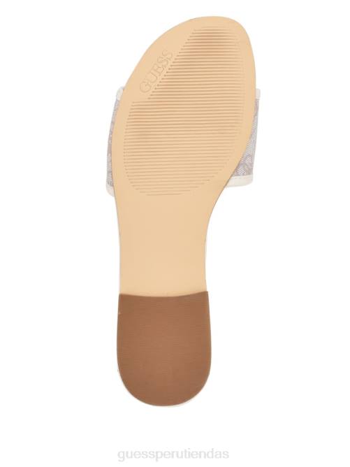 GUESS sandalias Hammi con logo mujer 0P8X3455 marfil 150 calzado