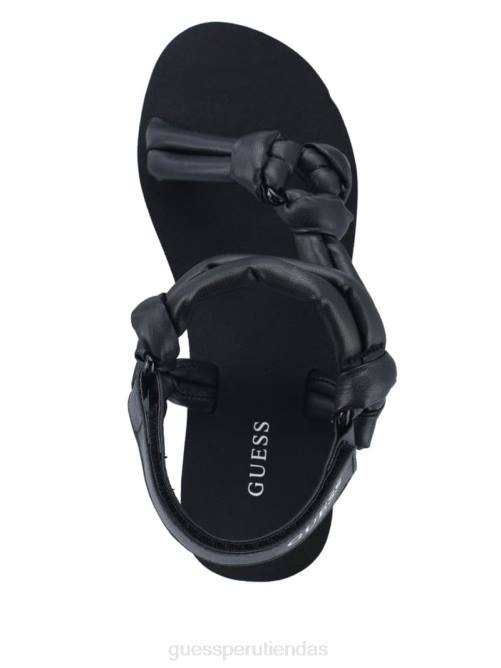 GUESS sandalias albina con plataforma anudada mujer 0P8X3481 negro calzado