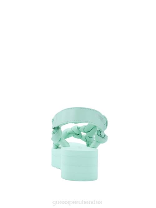 GUESS sandalias albina con plataforma anudada mujer 0P8X3482 teñido anudado de mezclilla calzado