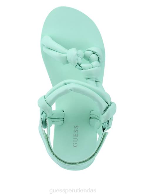 GUESS sandalias albina con plataforma anudada mujer 0P8X3482 teñido anudado de mezclilla calzado