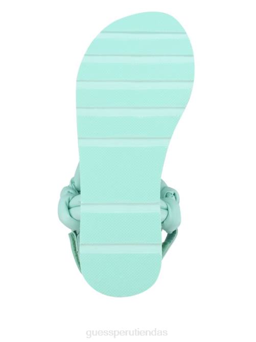 GUESS sandalias albina con plataforma anudada mujer 0P8X3482 teñido anudado de mezclilla calzado