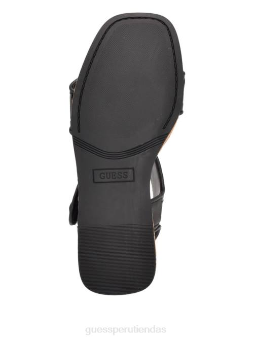 GUESS sandalias catalina con cuña mujer 0P8X3477 negro calzado