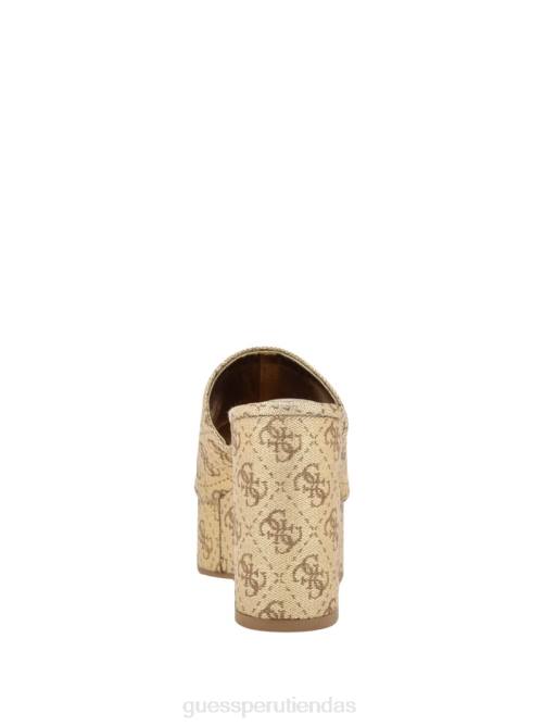 GUESS sandalias cuña yenise mujer 0P8X3465 oro calzado