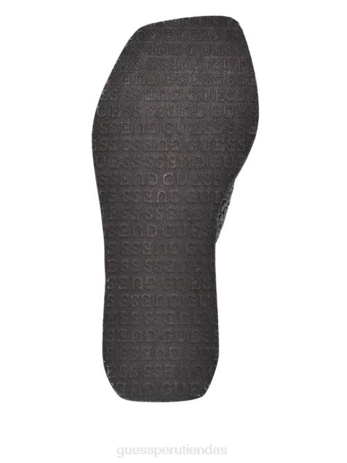 GUESS sandalias danvi con cuña trenzada mujer 0P8X3467 negro calzado