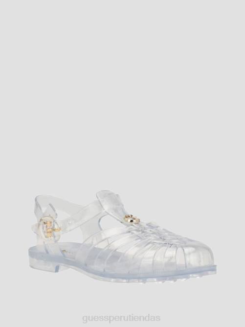 GUESS sandalias de gelatina mujer 0P8X3470 claro calzado