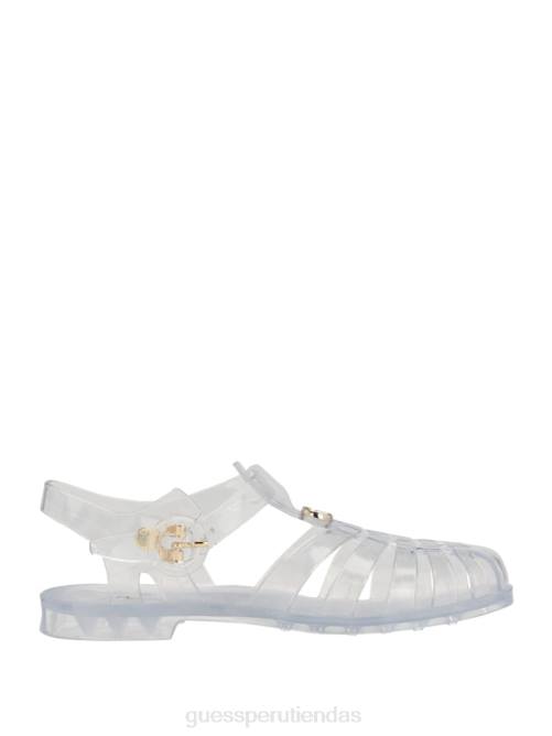GUESS sandalias de gelatina mujer 0P8X3470 claro calzado