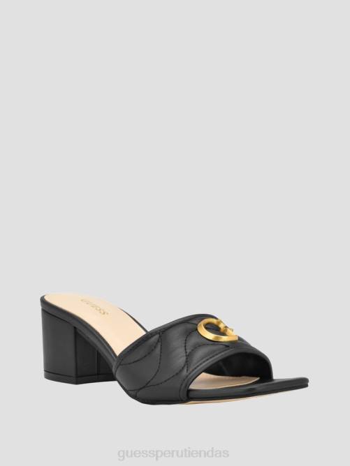 GUESS sandalias de tacón ulliy mujer 0P8X3402 negro calzado
