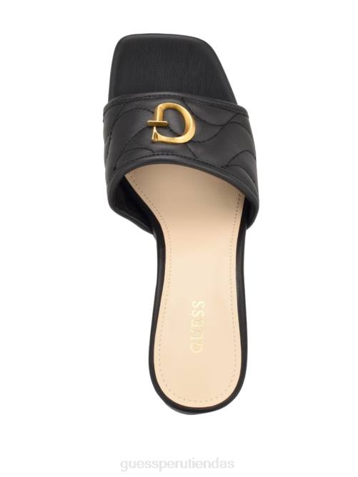 GUESS sandalias de tacón ulliy mujer 0P8X3402 negro calzado