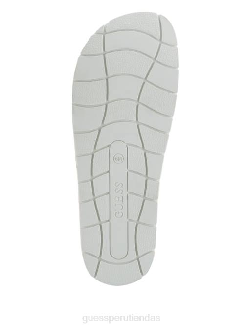 GUESS sandalias felda acolchadas con hebilla mujer 0P8X3500 blanco calzado