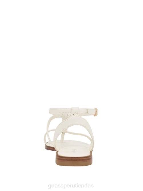 GUESS sandalias raima con cadena y eslabones mujer 0P8X3461 blanco floral calzado