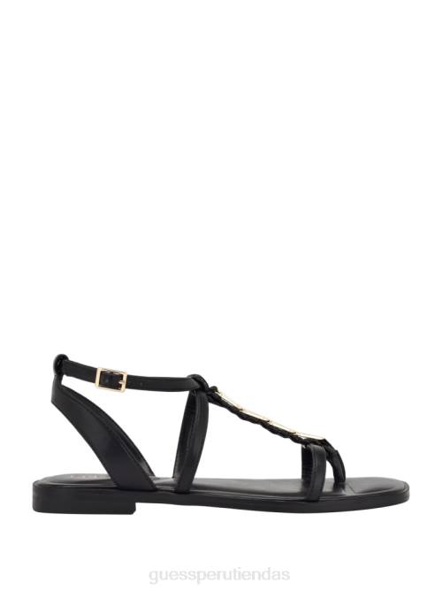GUESS sandalias raima con cadena y eslabones mujer 0P8X3478 negro calzado