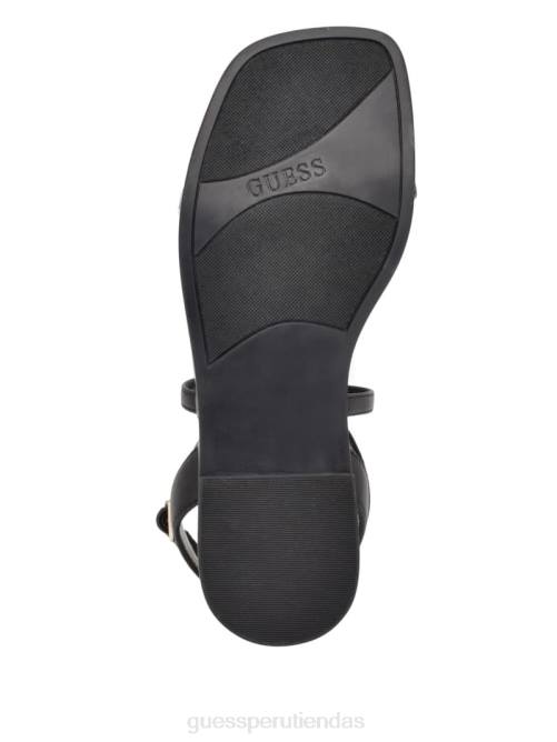 GUESS sandalias raima con cadena y eslabones mujer 0P8X3478 negro calzado