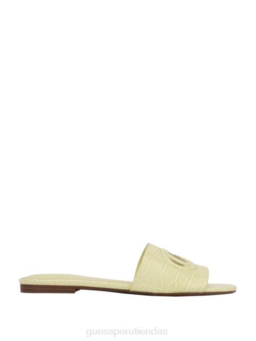 GUESS sandalias tashia con logo mujer 0P8X3495 verde claro calzado
