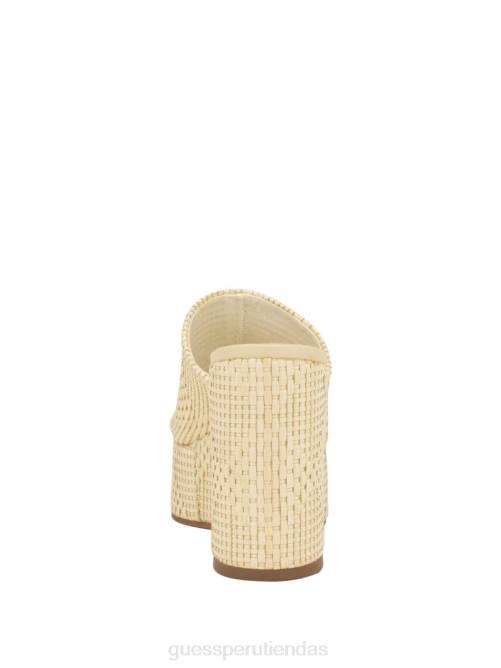 GUESS sandalias tejidas yenisa con cuña mujer 0P8X3463 luz natural calzado