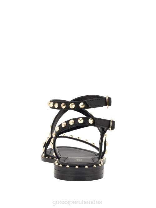GUESS sandalias tipo gladiador con tiras y tachuelas yamara mujer 0P8X3473 negro calzado