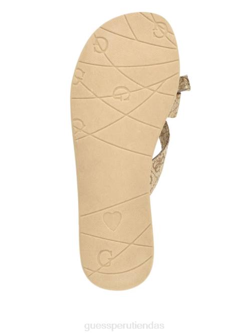 GUESS sandalias tuta con pajarita mujer 0P8X3457 oro calzado