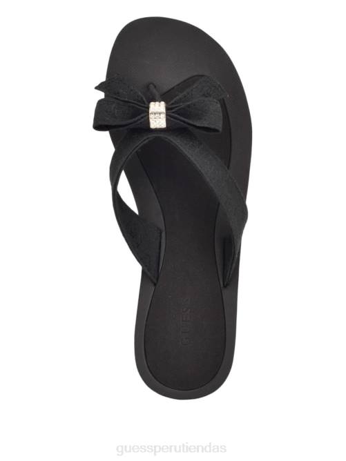 GUESS sandalias tuta con pajarita mujer 0P8X3472 negro calzado