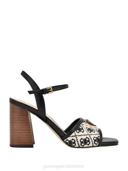 GUESS tacones cuadrados con puntera abierta mujer 0P8X3384 negro calzado