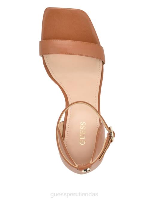 GUESS tacones de cuero yael mujer 0P8X3399 marrón medio calzado