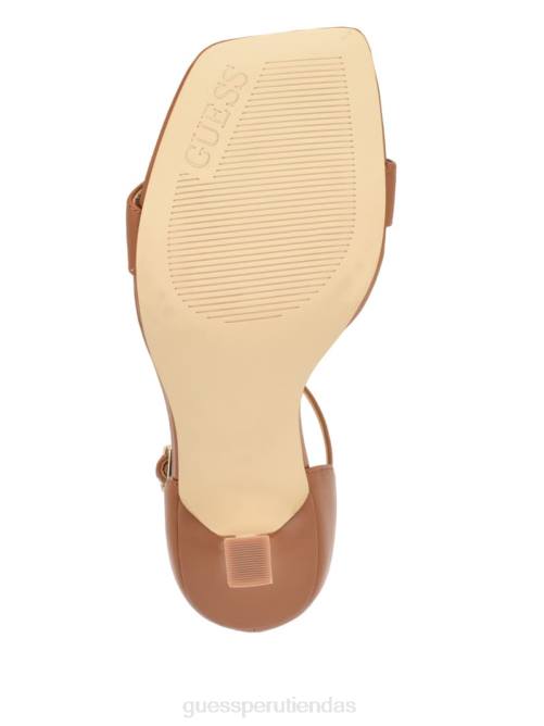 GUESS tacones de cuero yael mujer 0P8X3399 marrón medio calzado