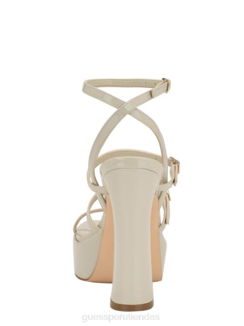 GUESS tacones de plataforma con tiras yenna mujer 0P8X3438 gris claro calzado