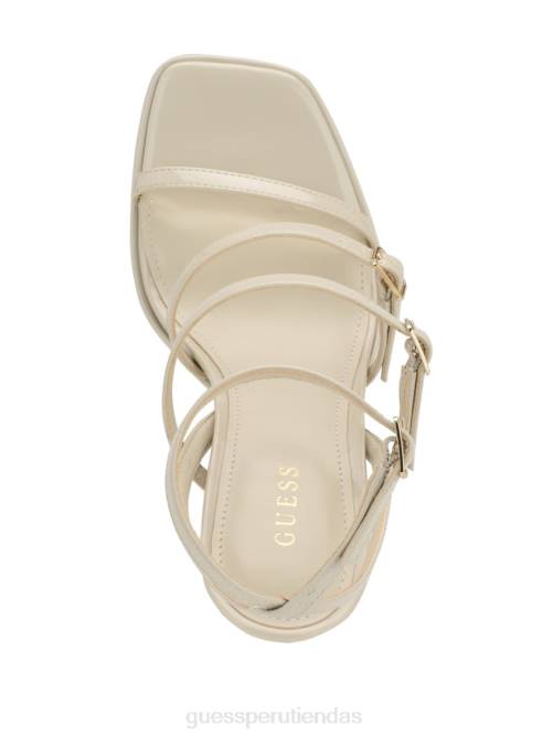 GUESS tacones de plataforma con tiras yenna mujer 0P8X3438 gris claro calzado