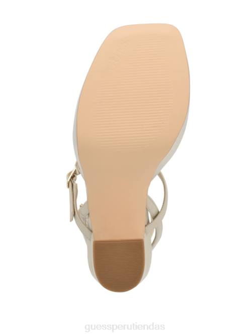 GUESS tacones de plataforma con tiras yenna mujer 0P8X3438 gris claro calzado