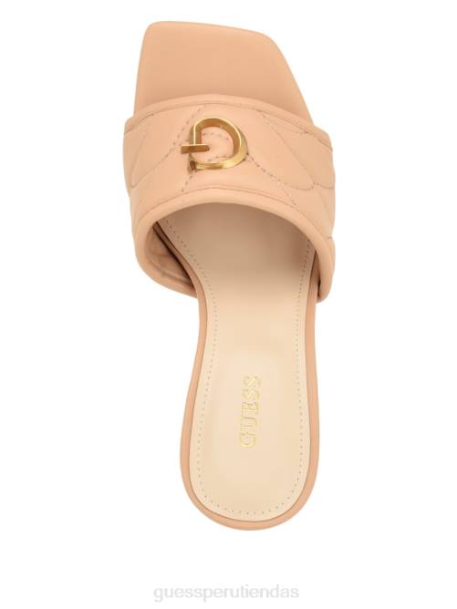 GUESS chinelas con tacón yana g mujer 0P8X3393 luz natural 110 calzado